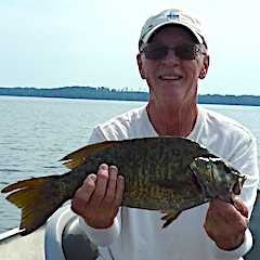 1st Trophy Smallmouth Bass Fishing by Mike at Fireside Lodge in Canada